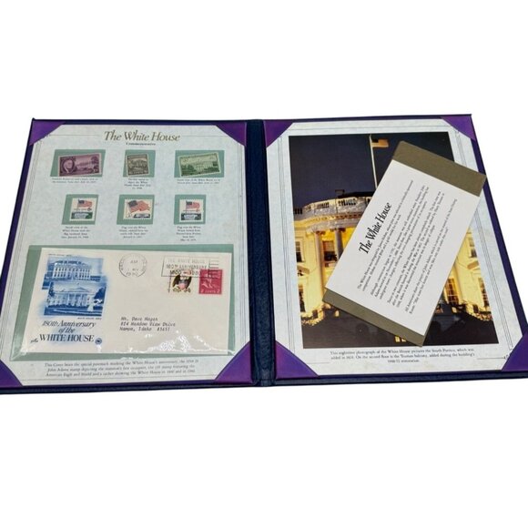 The White House Commemorative Stamp Set In Exclusive Postal Society Folder READ - Picture 1 of 16